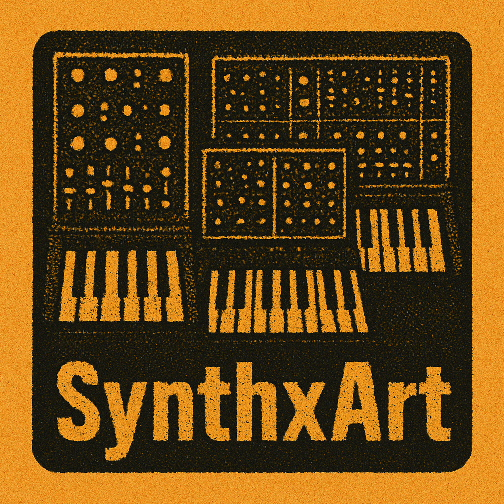 SynthxArt Etsy shop with vintage synthesizer designs